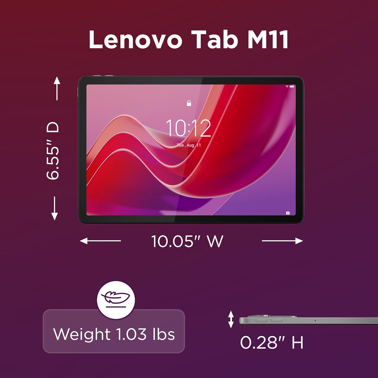 Lenovo Tab M11 Android Tablet With 10 Hour Battery Life