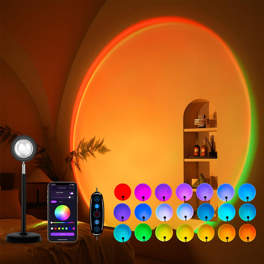 Sunset Lamp Projector 180 Degree Rotation Sun Projection LED