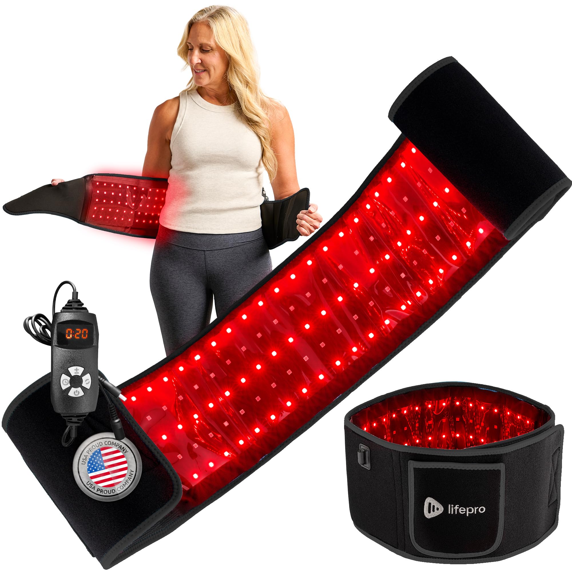 Lifepro Red Light Therapy Belt for Muscle Relaxation