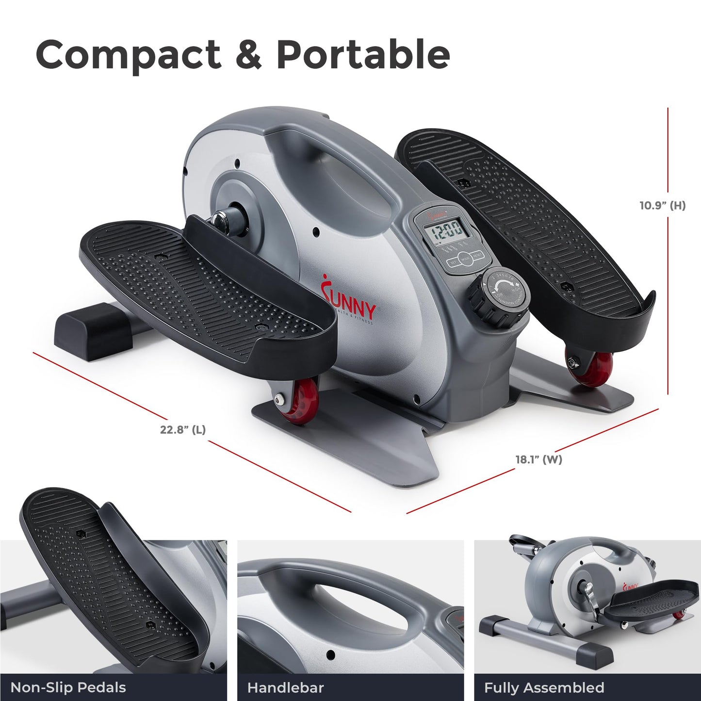 Portable Under Desk Elliptical Exerciser for Seniors