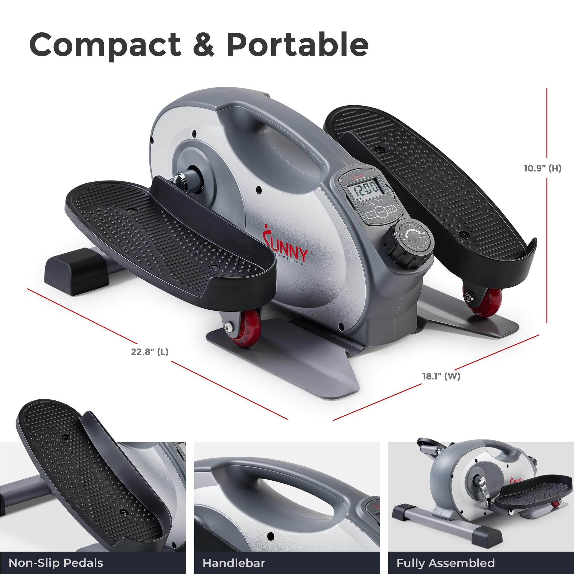 Portable Under Desk Elliptical Exerciser for Seniors