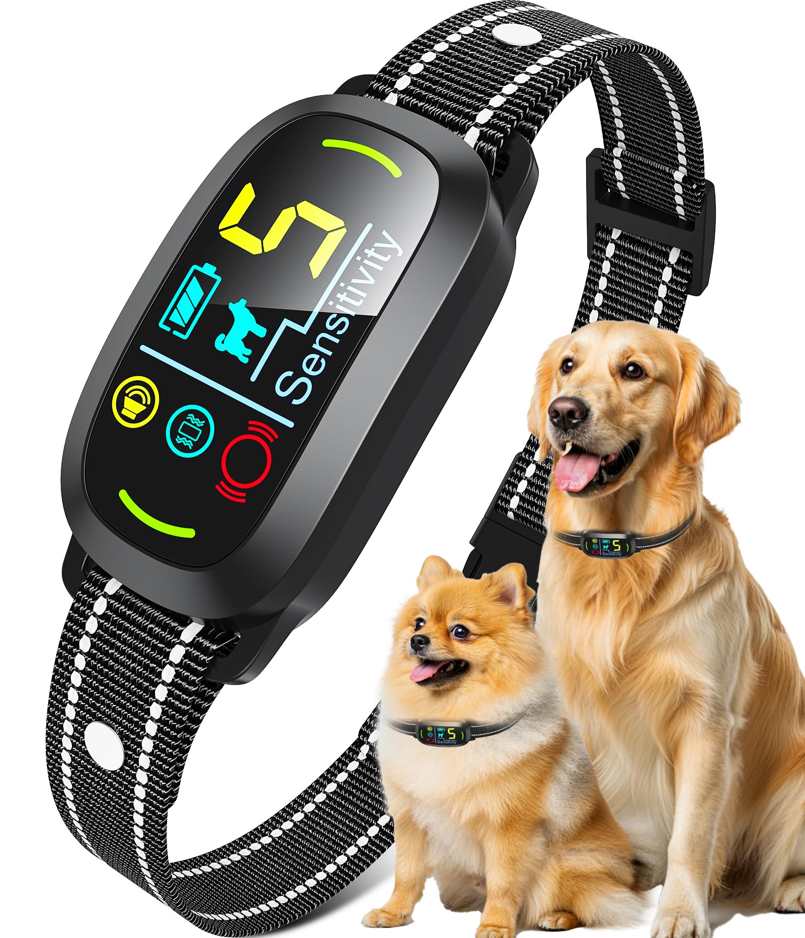Smart AI Bark Collar with Rechargeable Waterproof Design