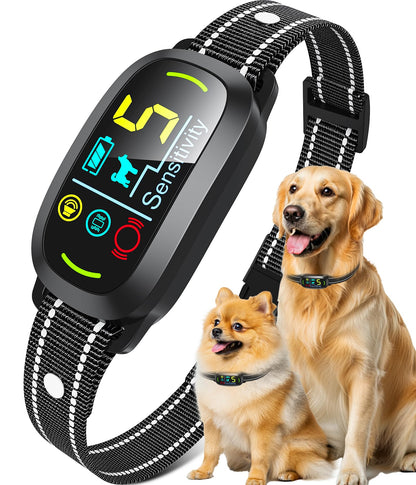 Smart AI Bark Collar with Rechargeable Waterproof Design