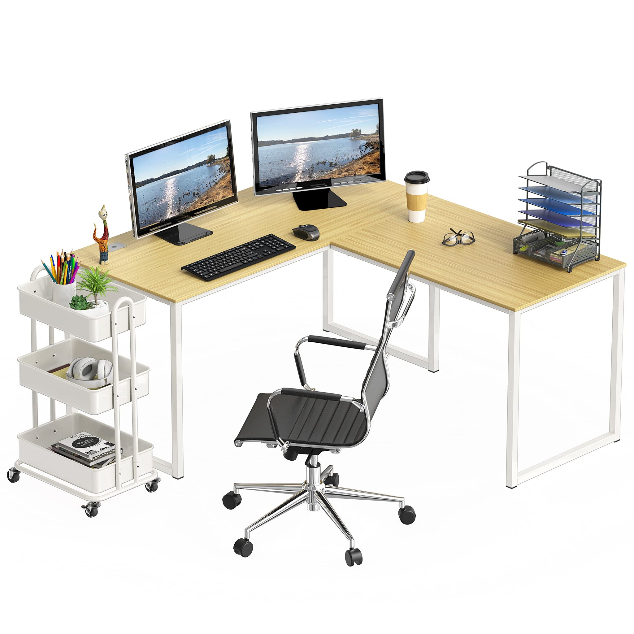 L Shape Home Office Desk for Maximal Workspace