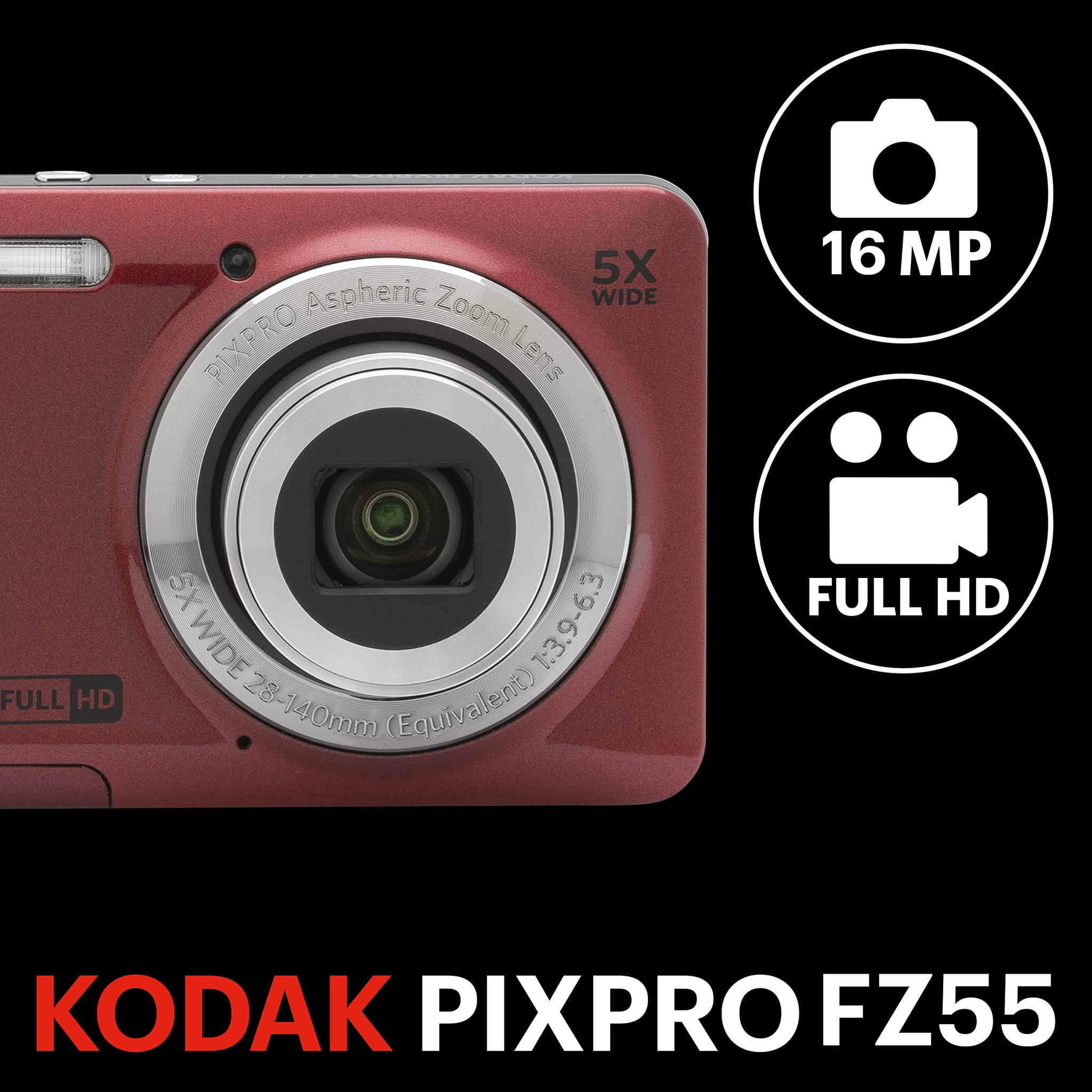 Kodak Pixpro FZ55 Digital Camera with 5X Zoom