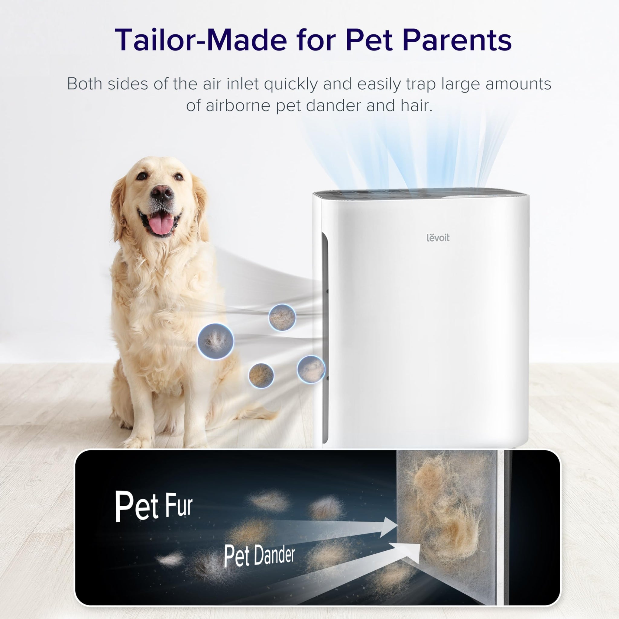 Levoit Air Purifier for Large Rooms with Washable Filter