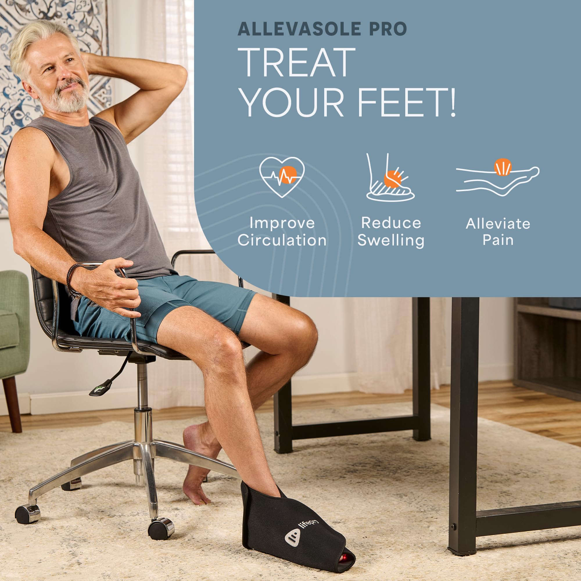 Lifepro Red Light Therapy Foot Wrap for Pain Relief