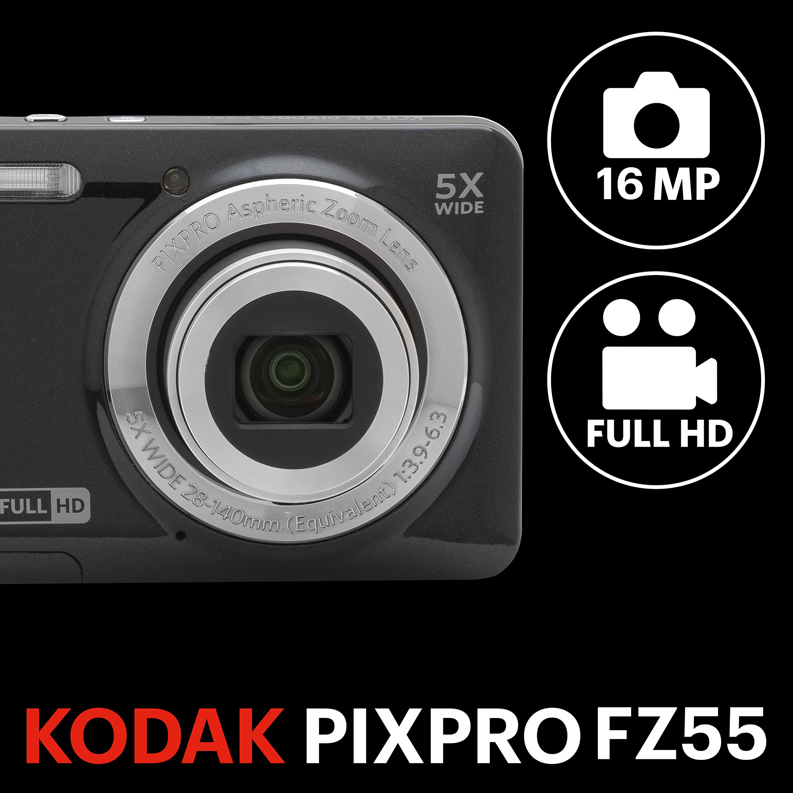 Kodak Pixpro FZ55 Digital Camera with 5X Zoom