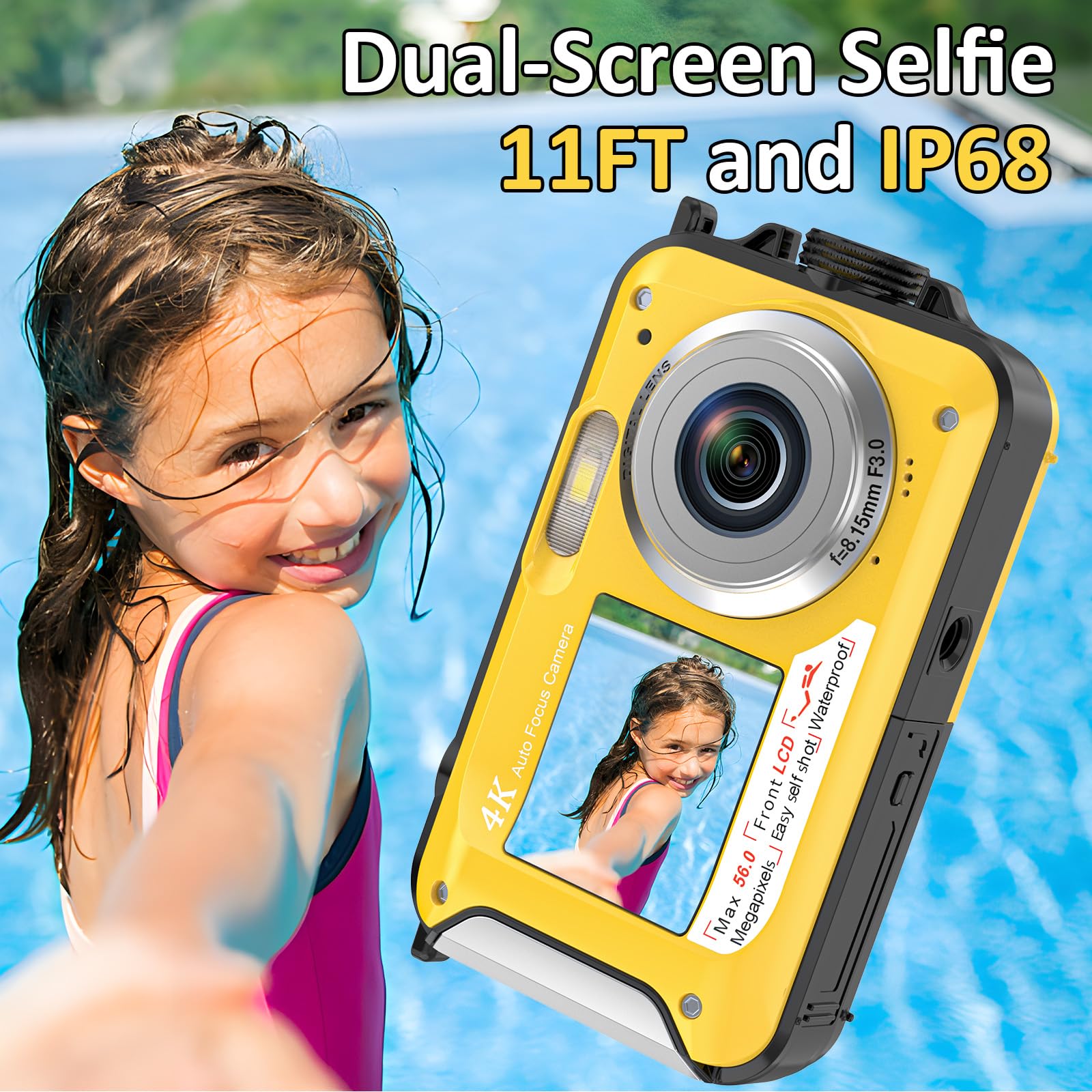 4K Waterproof Underwater Camera for Snorkeling Adventures