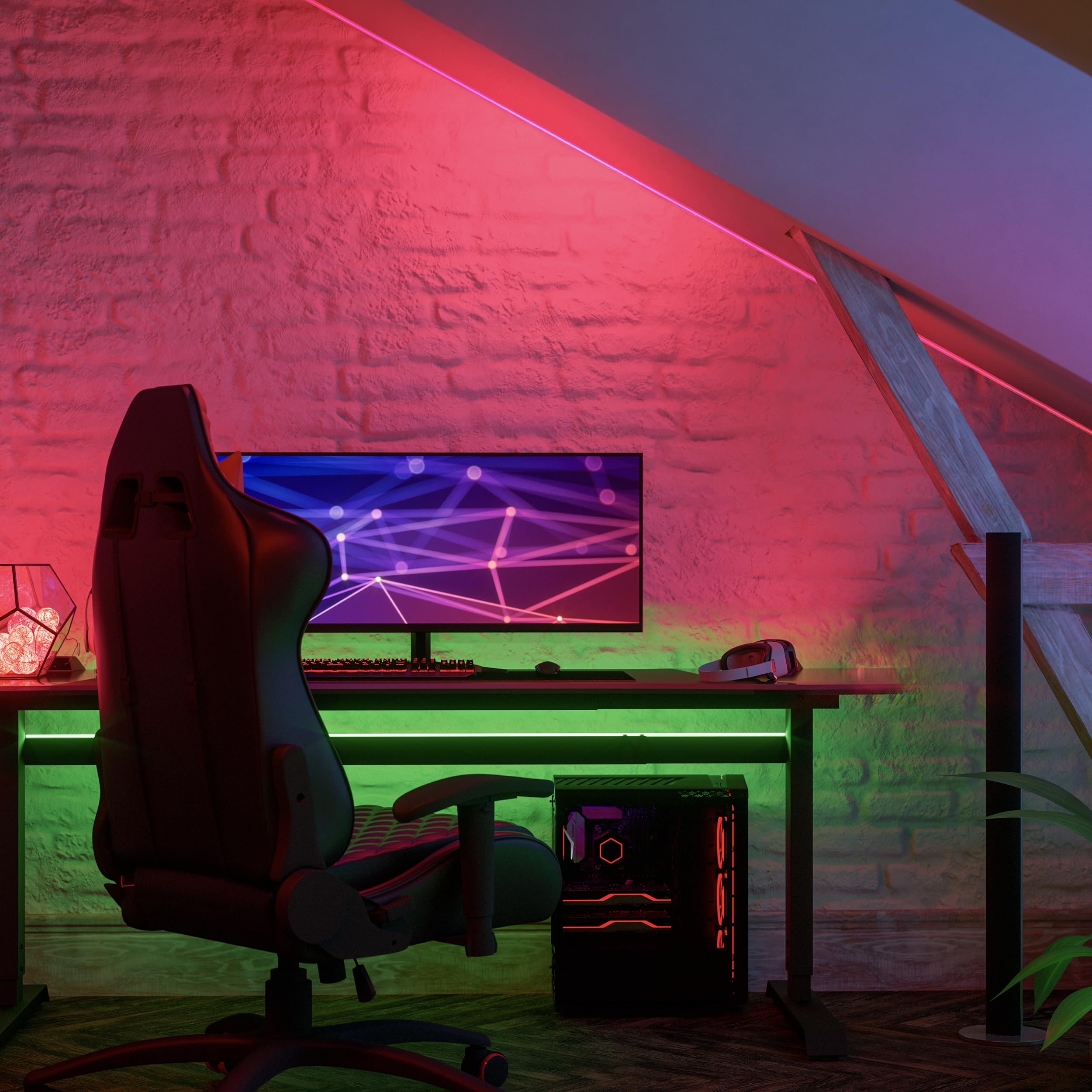 Dimmable RGB Color LED Tape Light For Indoor Ambiance