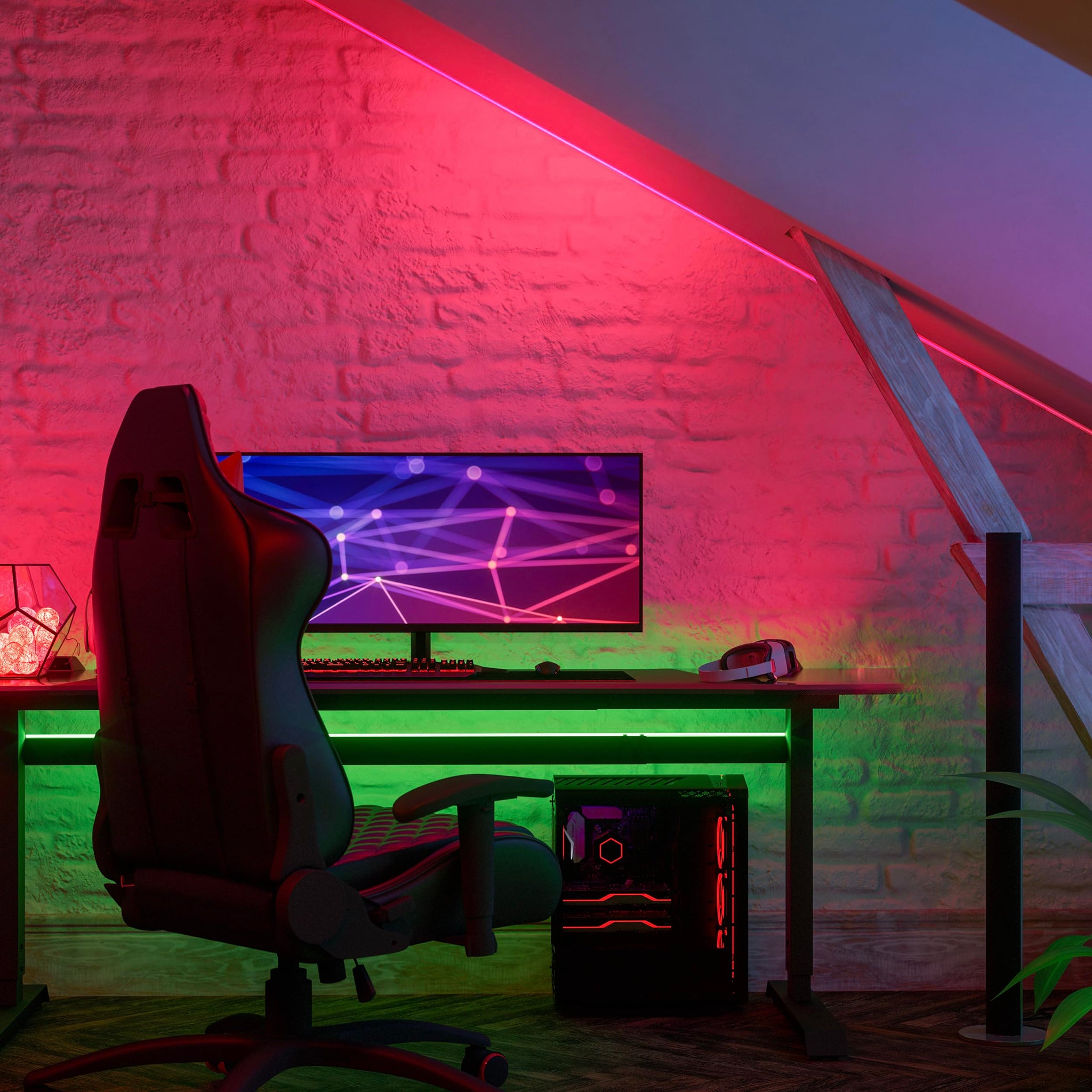 Dimmable RGB Color LED Tape Light For Indoor Ambiance