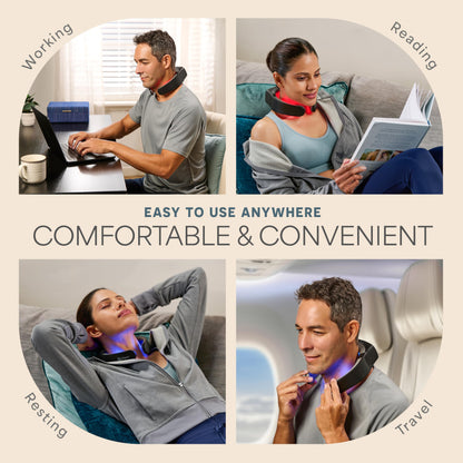 Compact Rechargeable Red Light Therapy Neck Device