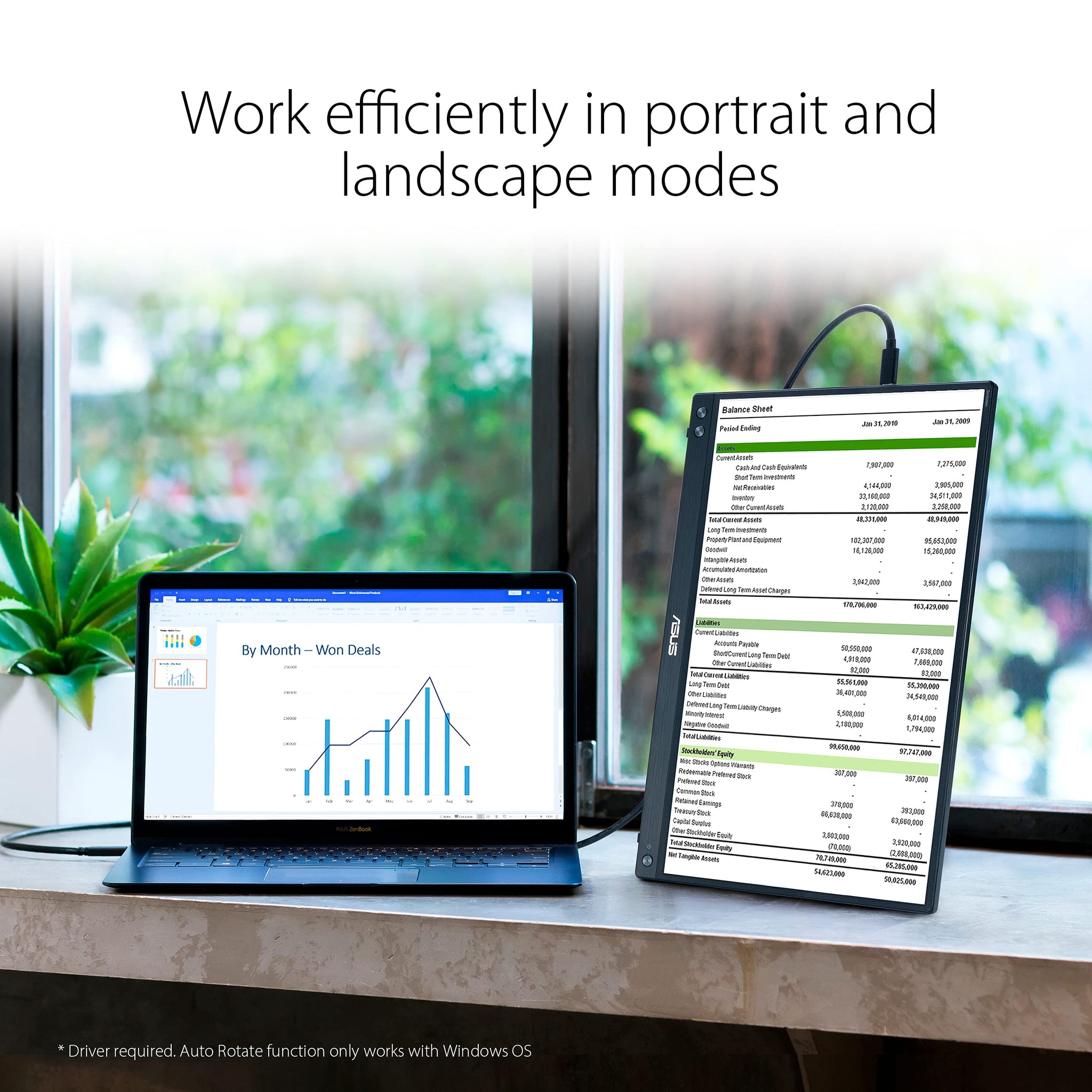 ASUS ZenScreen 15.6 Inch Portable Monitor for Travel