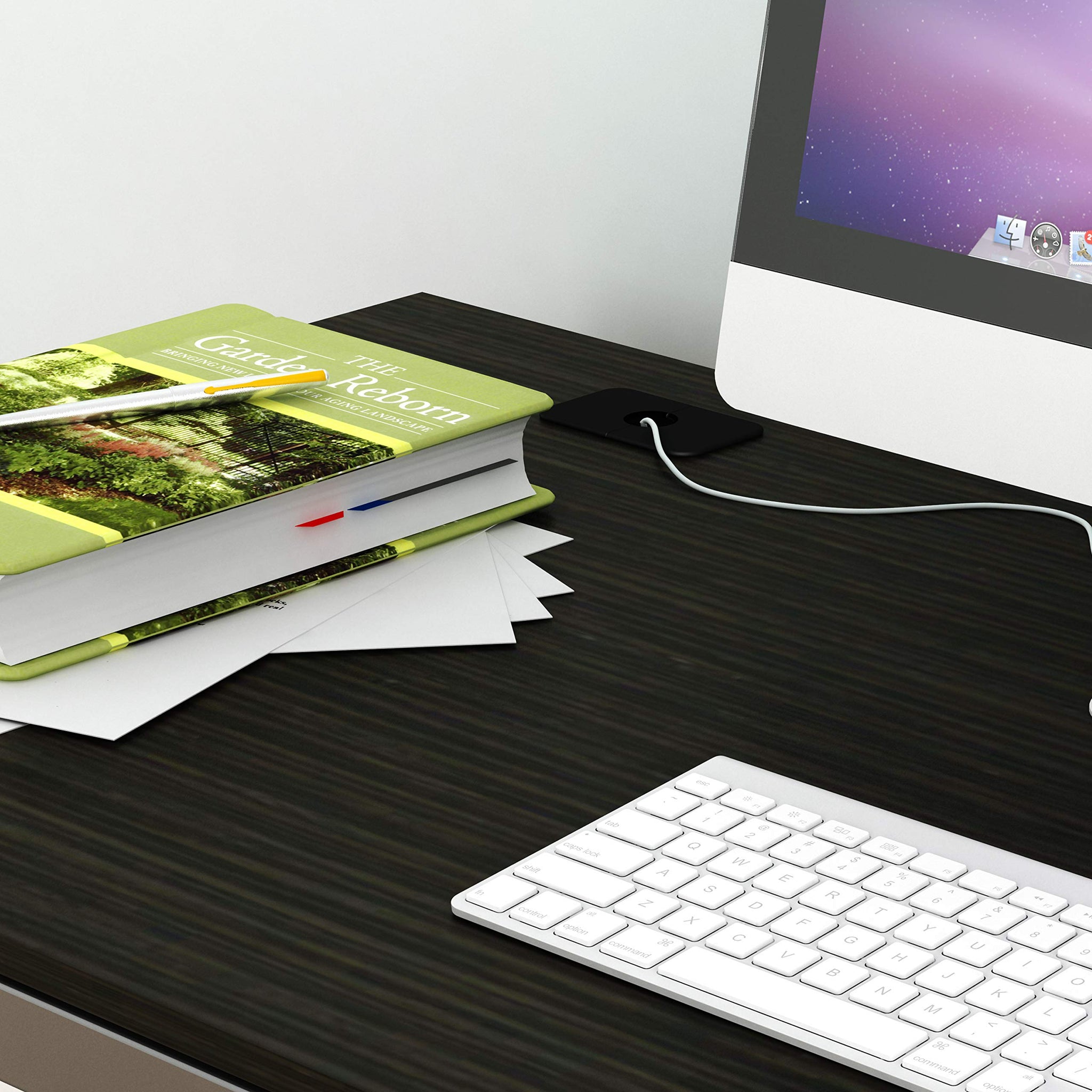 55 Inch Espresso Office Computer Desk for Professionals