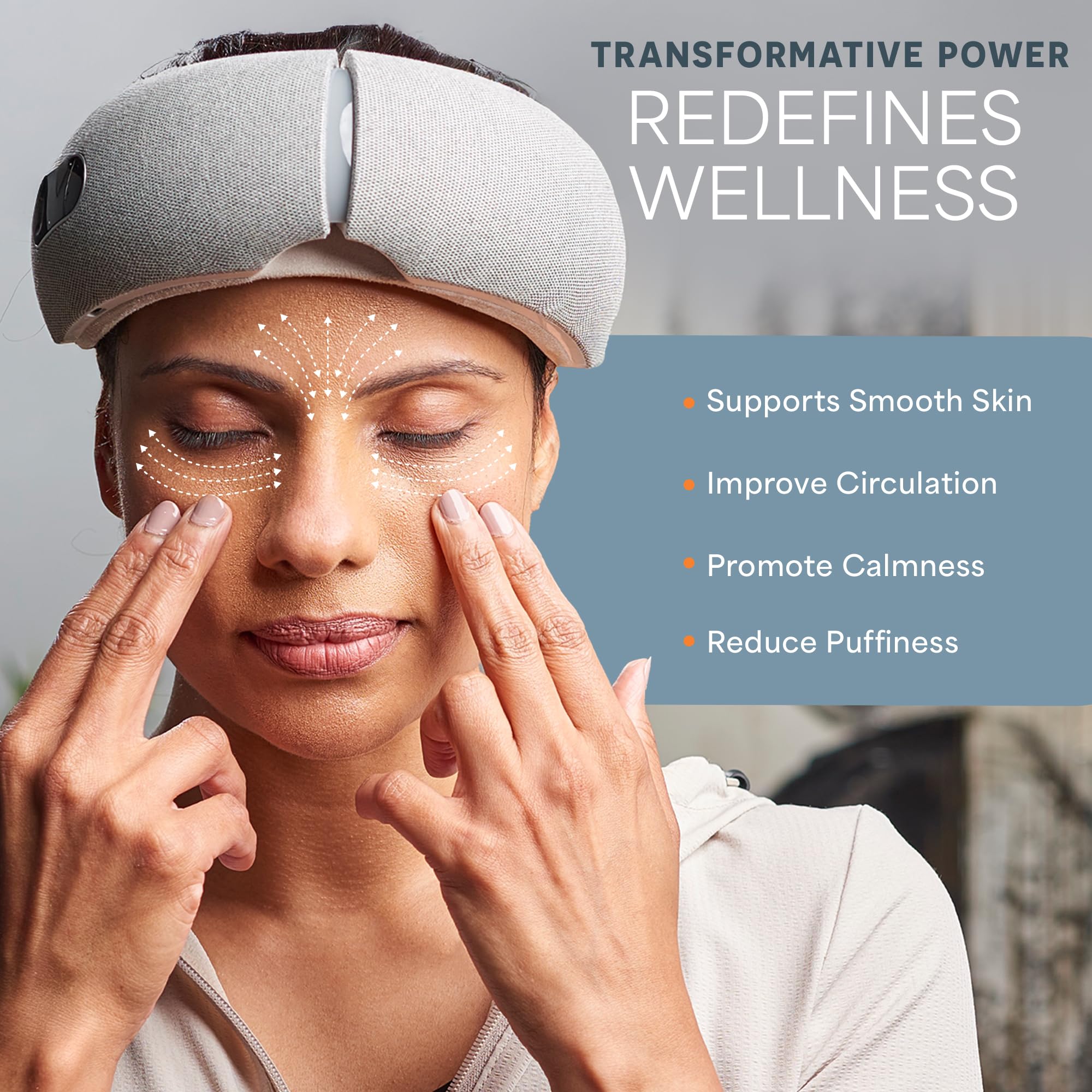 Portable Eye Massager with Heat and Vibration for Relief