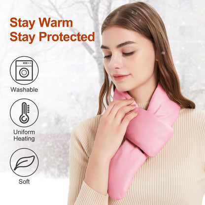 Heated Scarf for Women and Men Neck Warmer with Power Bank