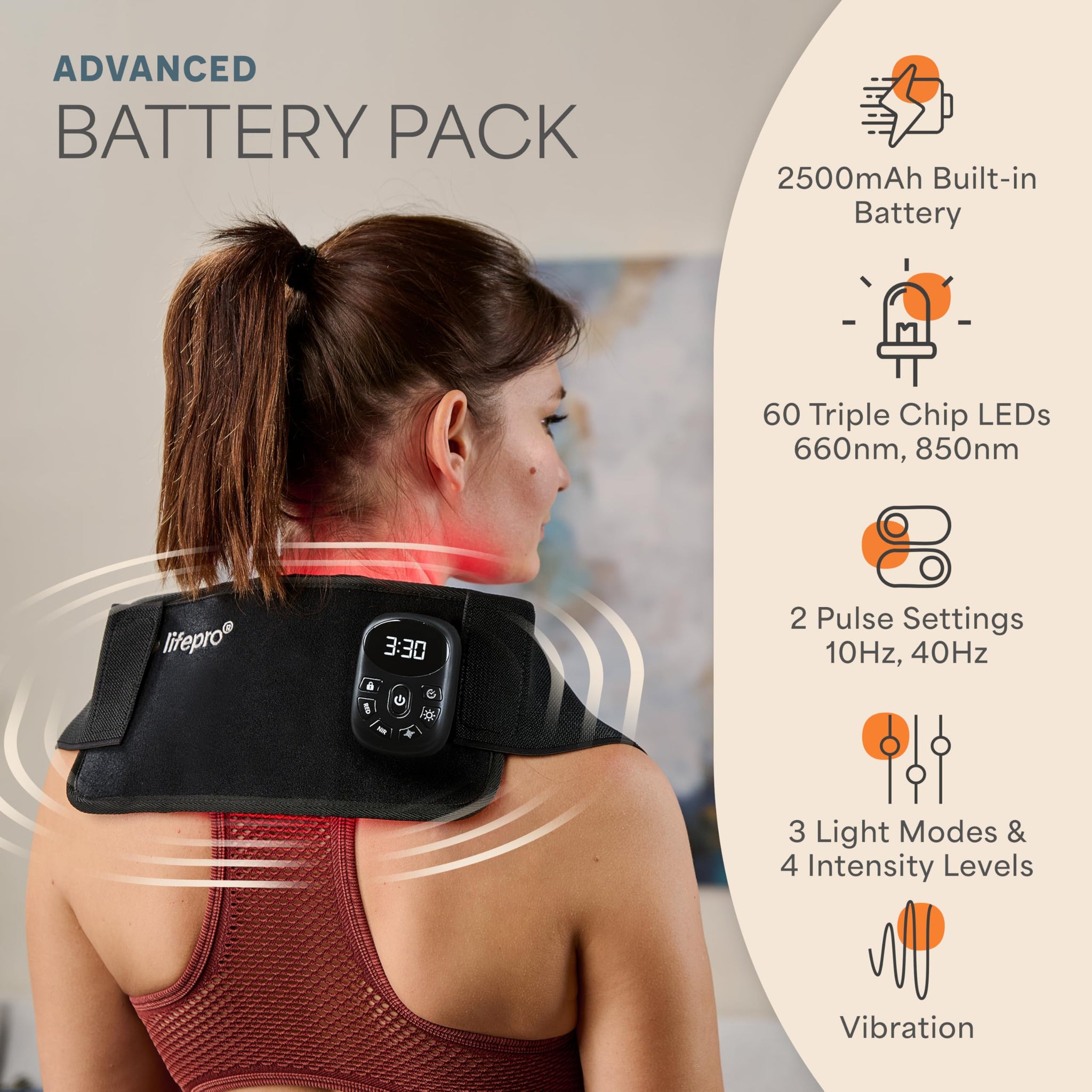Lifepro Red Light Therapy Belt for Muscle Relaxation