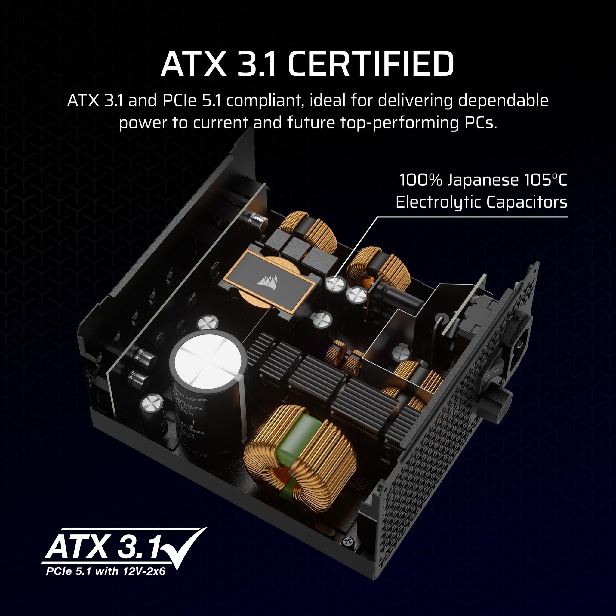 Corsair RM1000x Fully Modular Low Noise Power Supply