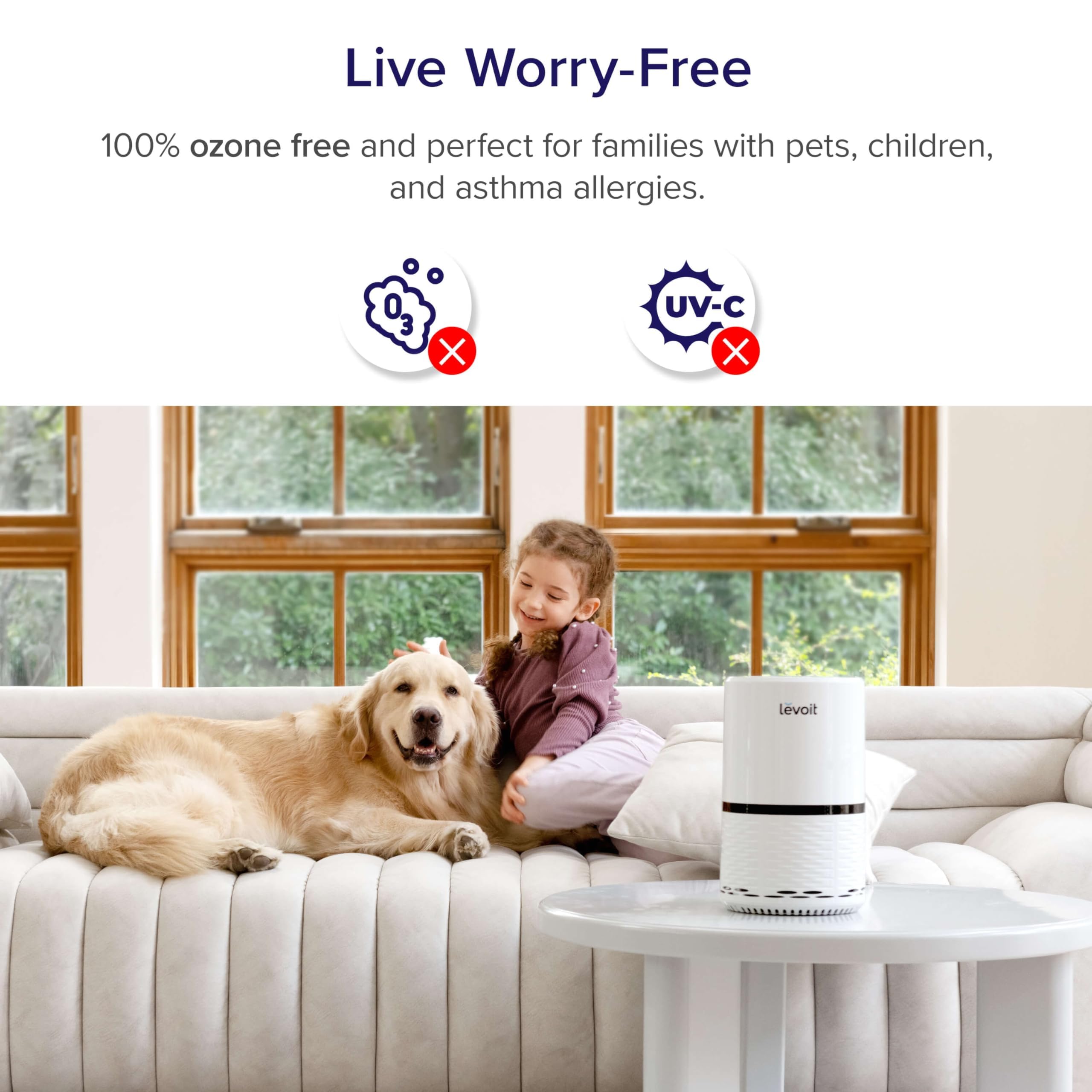 Levoit Air Purifier with AHAM Verified Efficiency