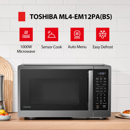 Toshiba Small Countertop Microwave with Child Lock Feature