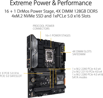 ASUS TUF Gaming Z790 Plus Motherboard with WiFi 6