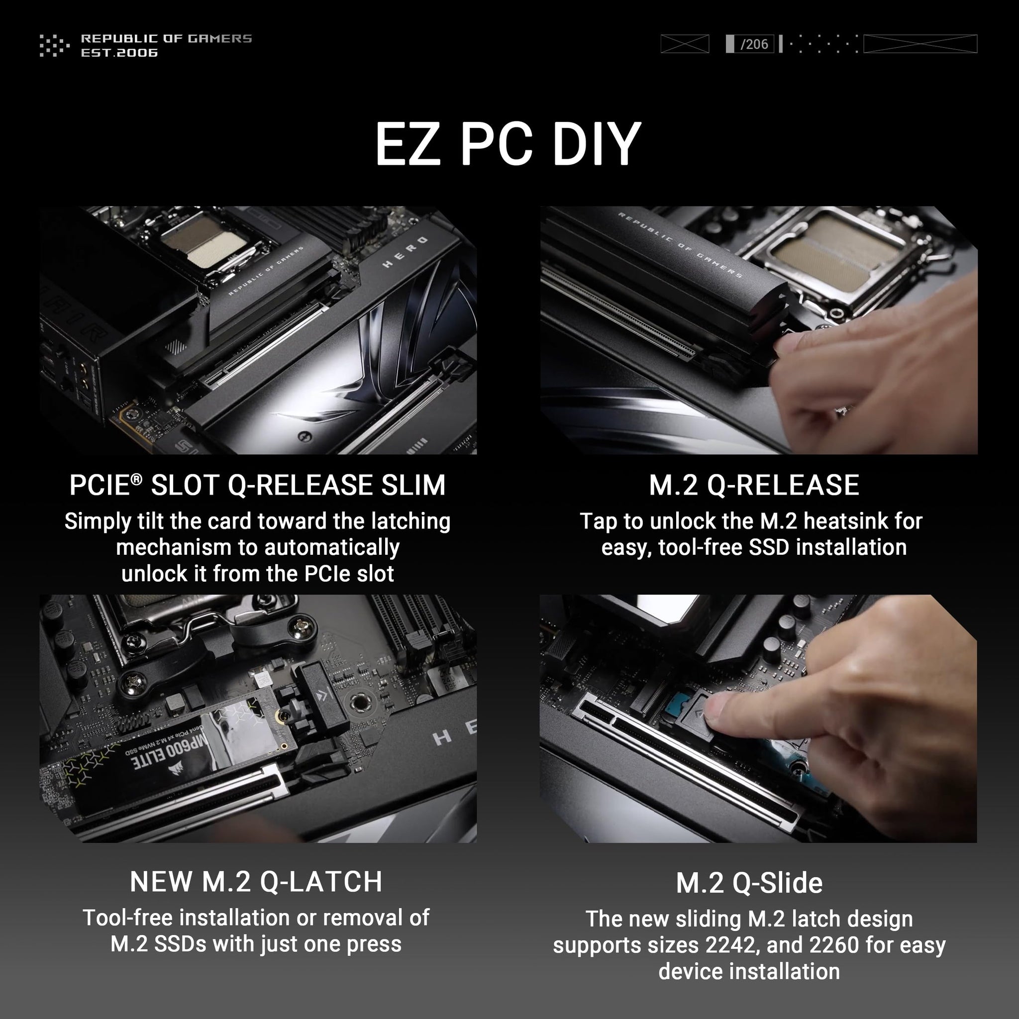 ASUS ROG Crosshair X870E Hero Motherboard with AI Overclocking