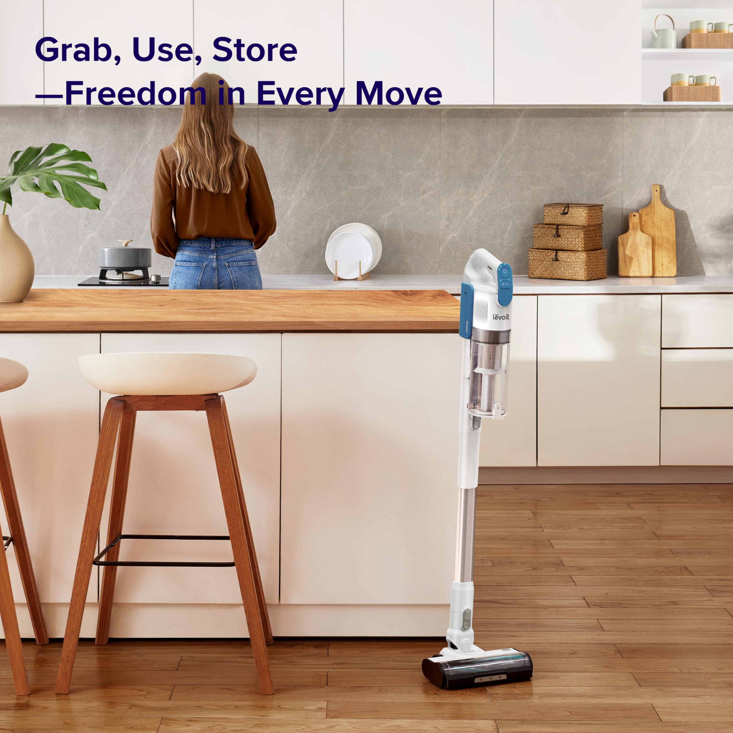 Levoit Cordless Vacuum Cleaner with Tangle Resistant Design