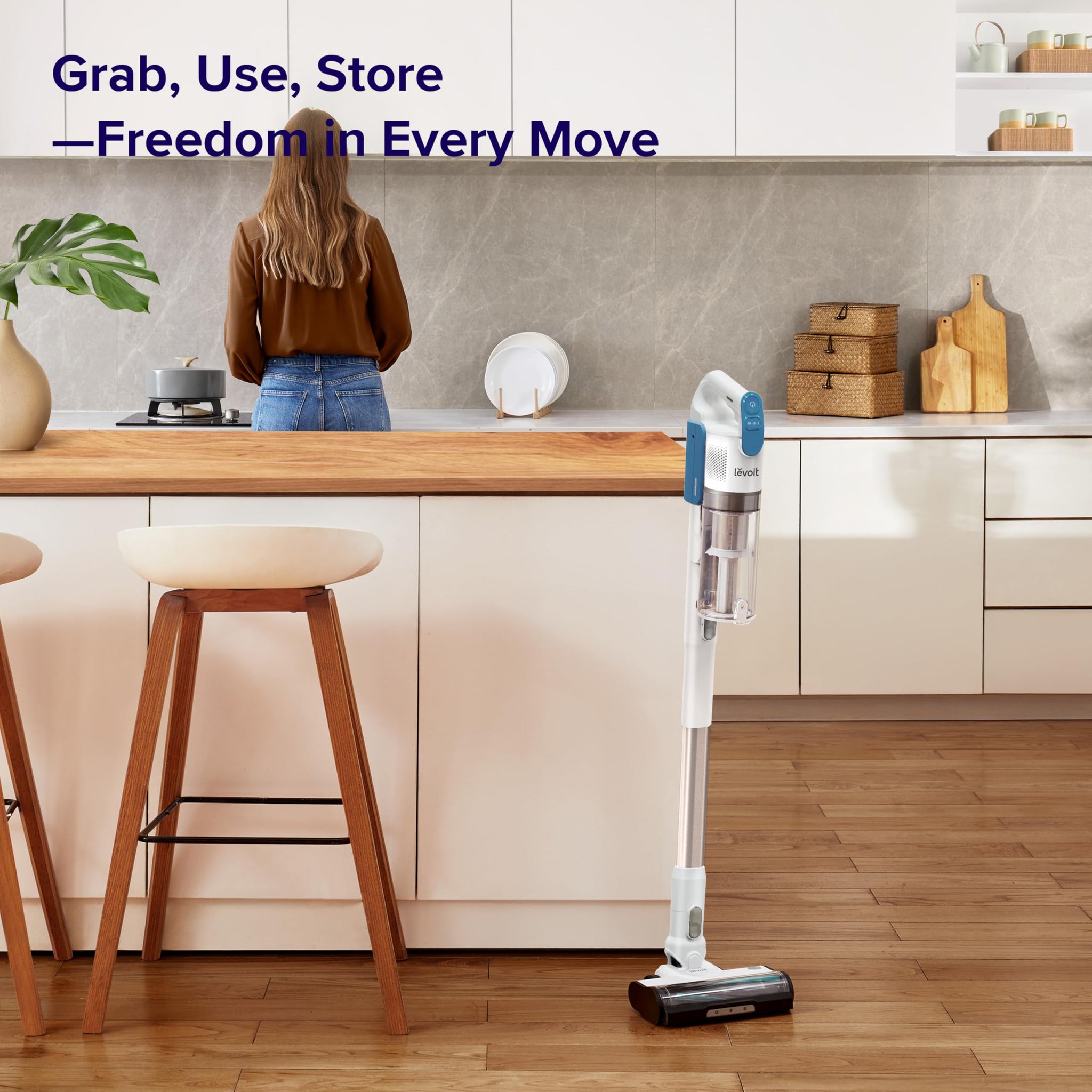 Levoit Cordless Vacuum Cleaner with Tangle Resistant Design