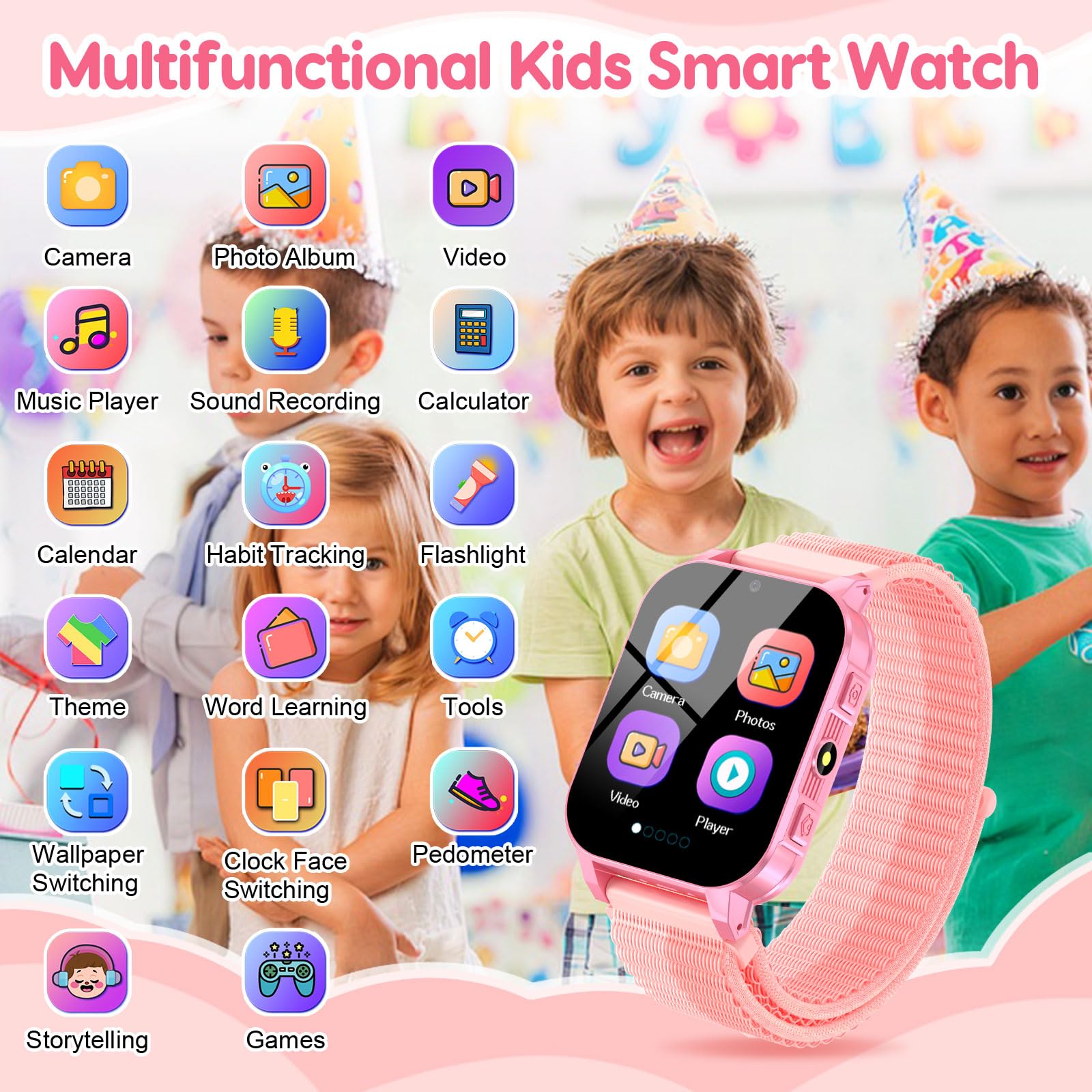 Kids Smartwatch With Educational Games And Camera HD
