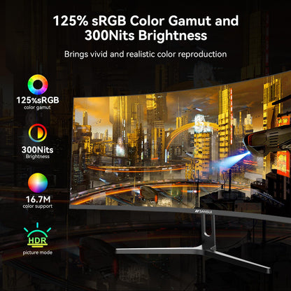 Sansui 27 Inch Curved Gaming Monitor 160Hz FreeSync HDR