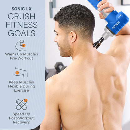 LifePro Sonic LX Heated Massage Gun for Muscle Recovery