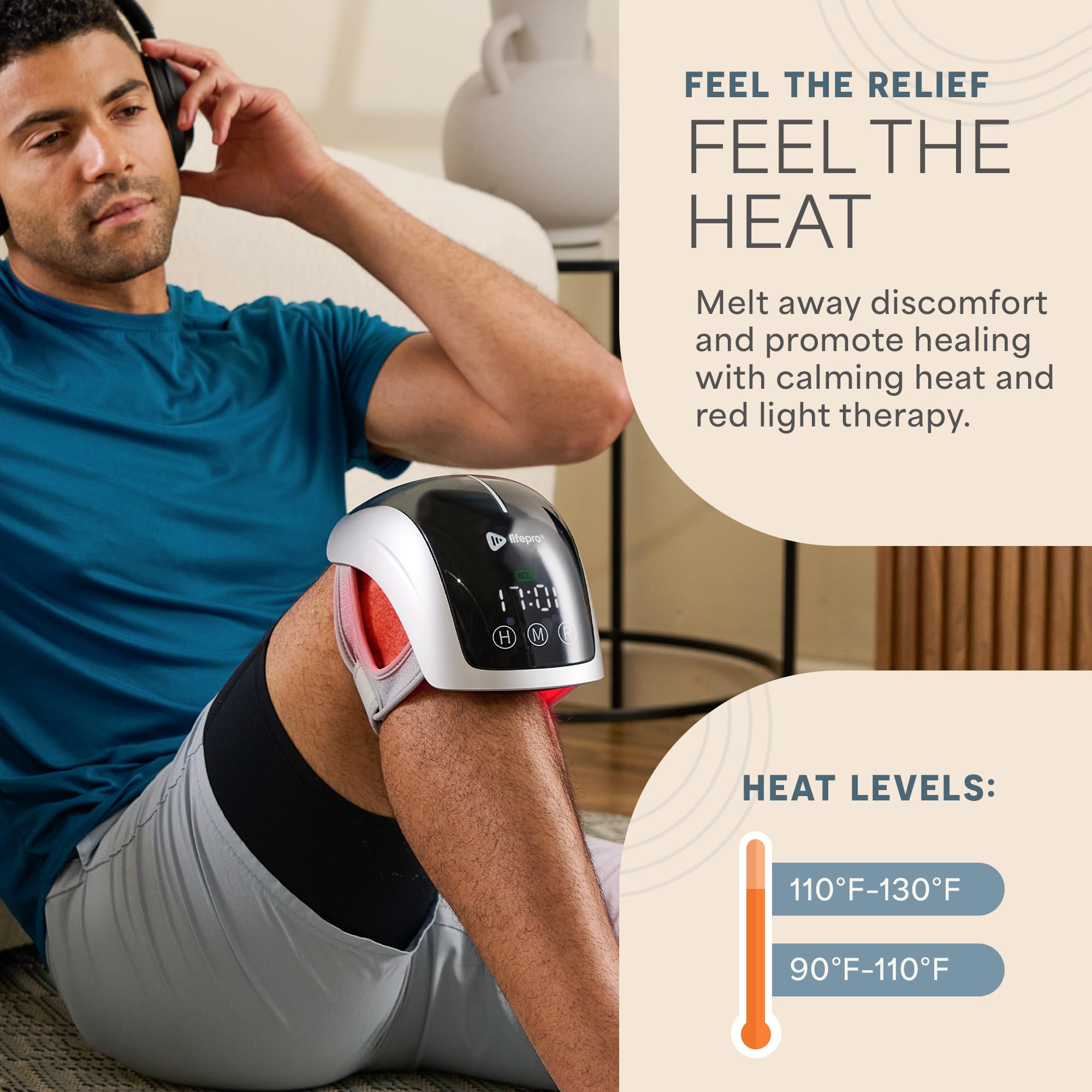 Portable Red Light Therapy Knee Brace for Pain Relief