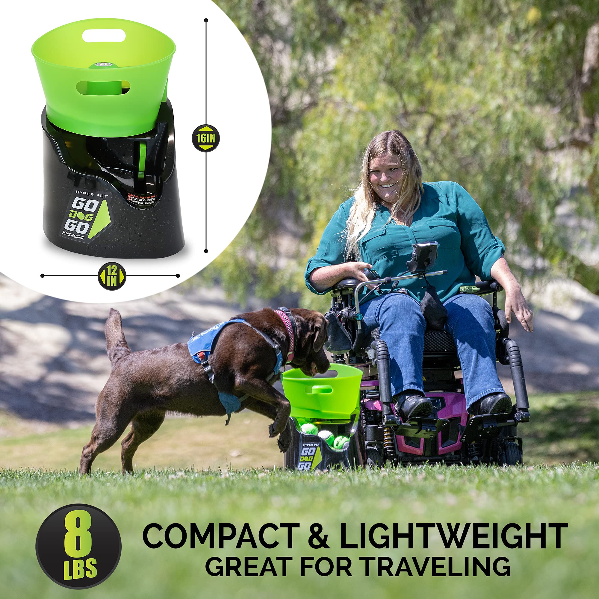 Automatic Ball Launcher for Dogs with Remote Control