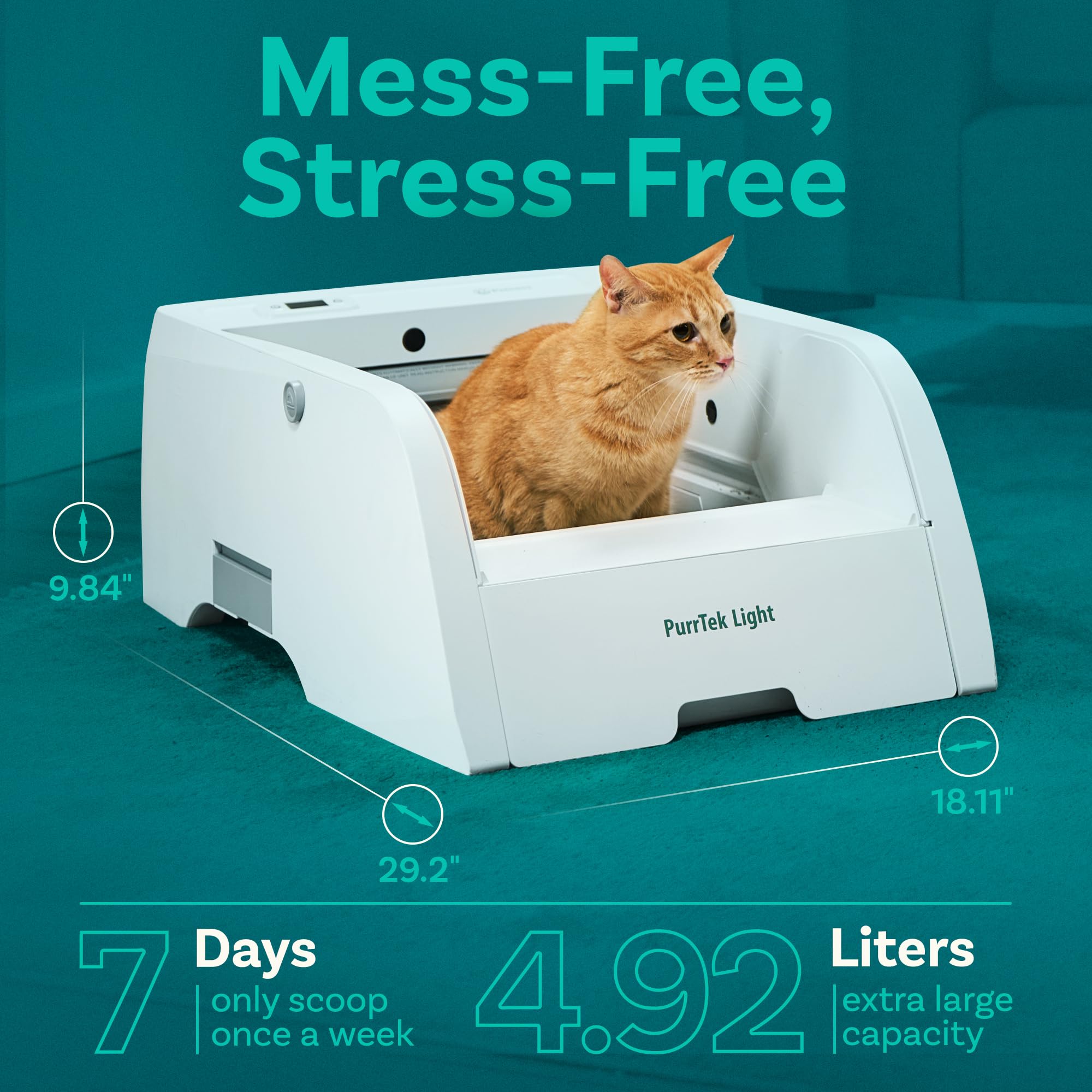Self Cleaning Litter Box With Smart App Control