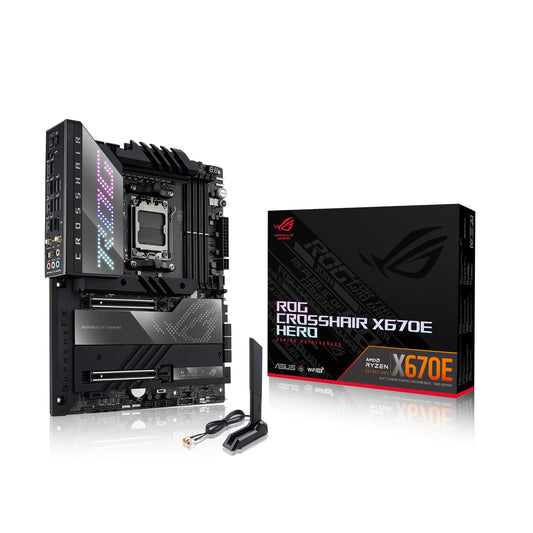 ASUS ROG Crosshair X870E Hero Motherboard with AI Overclocking