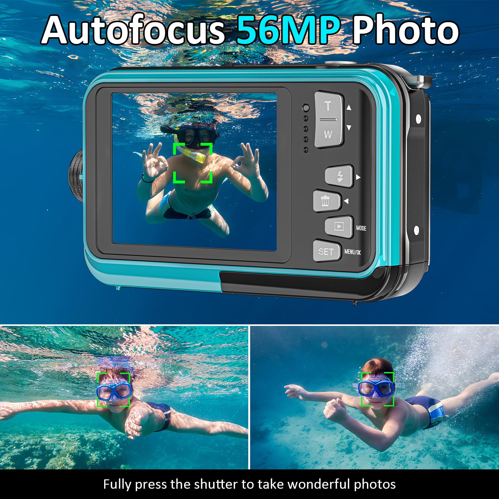 4K Waterproof Underwater Camera for Snorkeling Adventures