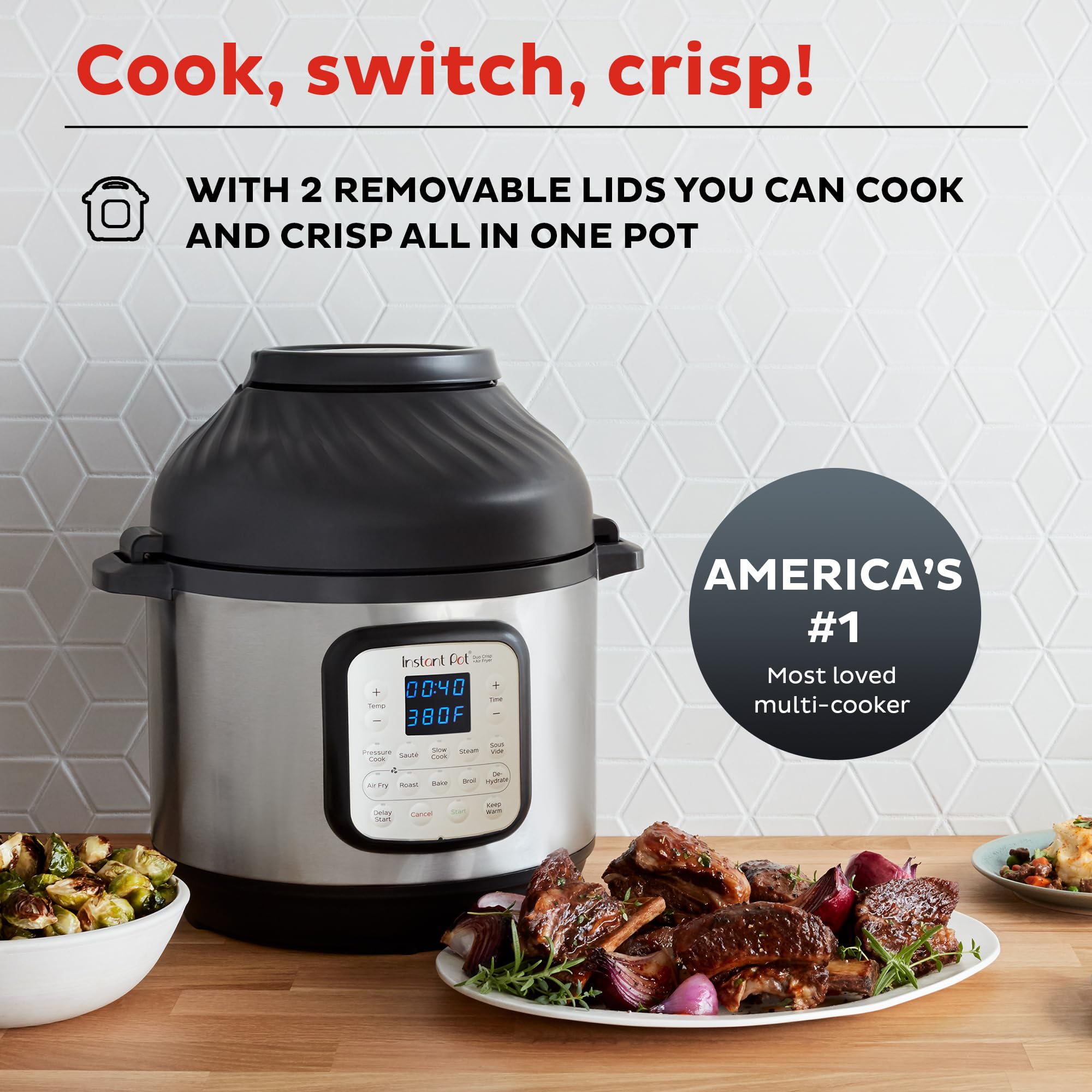 Instant Pot Duo Crisp 11 in 1 Pressure Cooker and Air Fryer