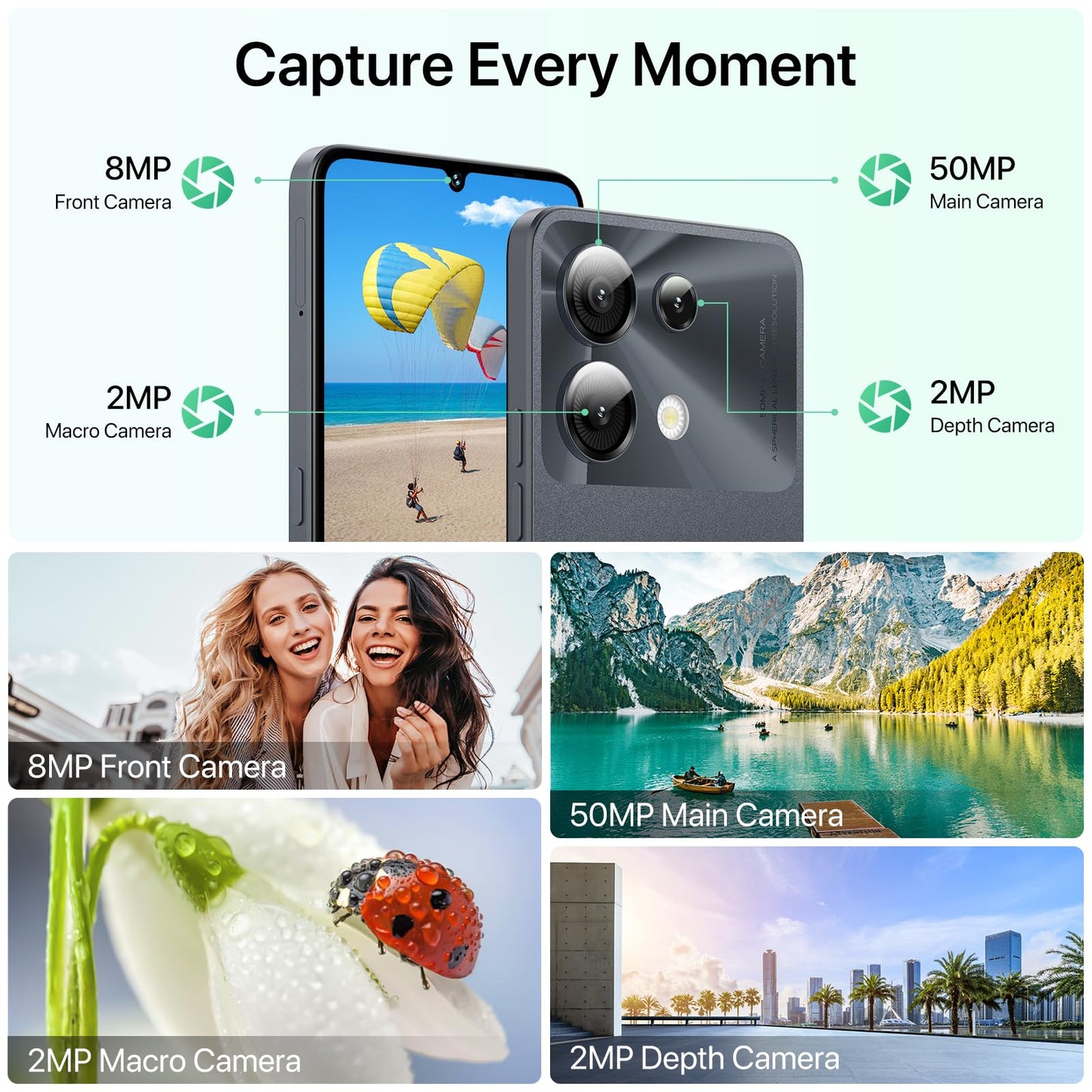 UMIDIGI G9 5G Android 14 Phone 12GB RAM 128GB ROM 50MP Camera 6.75 Inch 90Hz