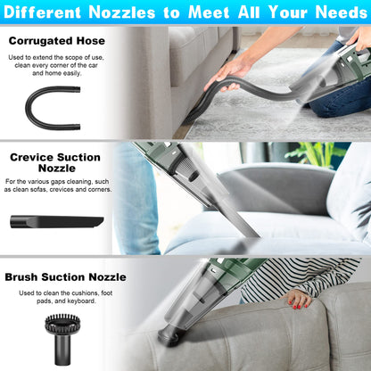 Handheld Cordless Vacuum 11000Pa Rechargeable for Car