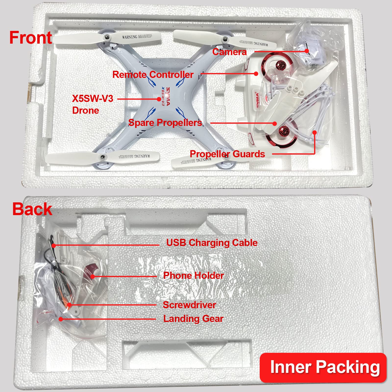 Cheerwing Syma X5SW V3 Drone with 720P Camera