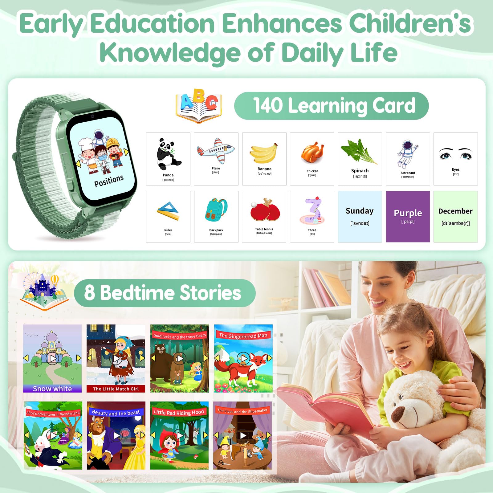 Kids Smartwatch With Educational Games And Camera HD