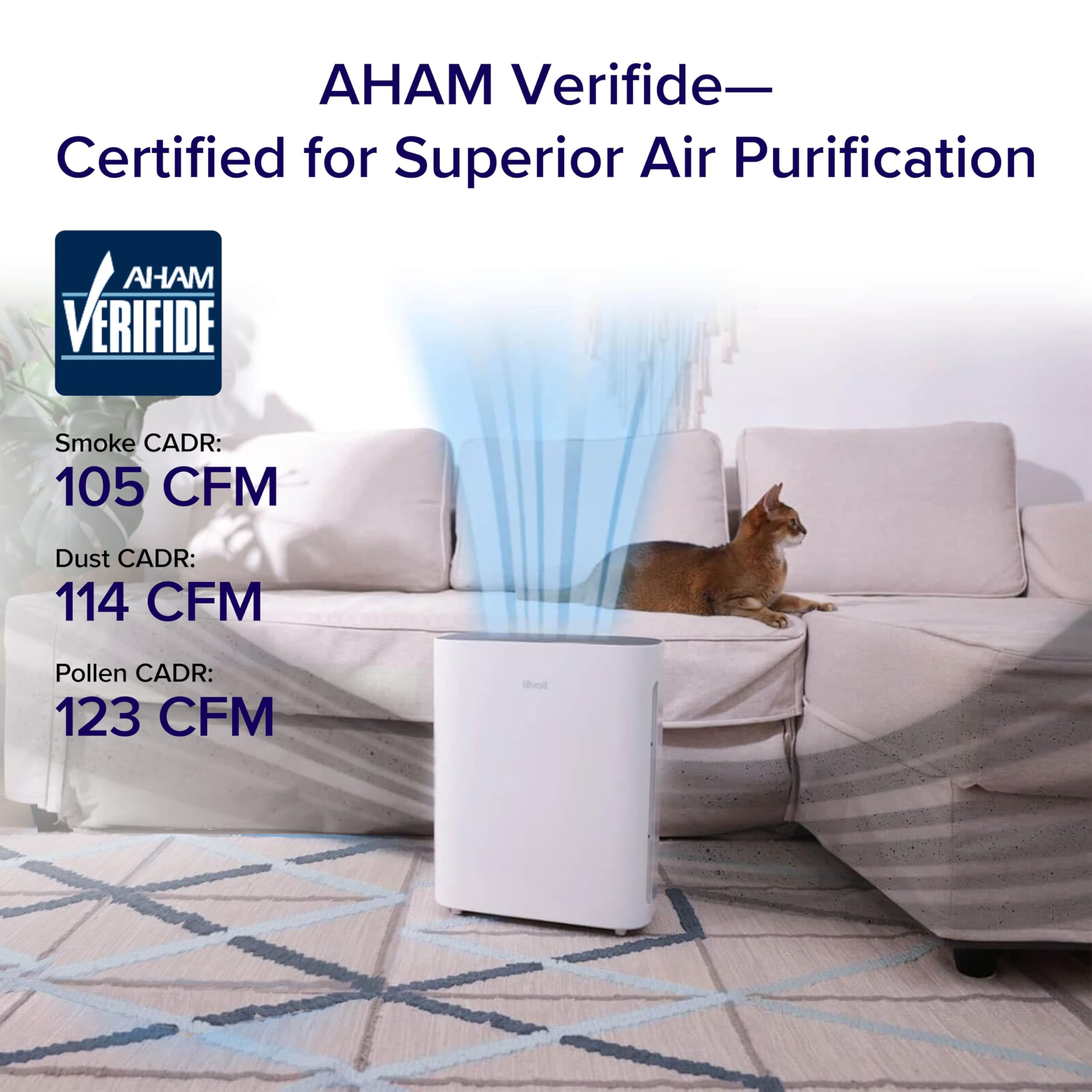 Levoit Air Purifier for Large Rooms with Washable Filter