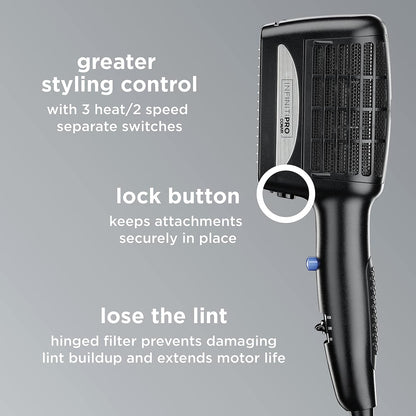 InfinitiPro 3 In 1 Hair Dryer With Ionic Shine