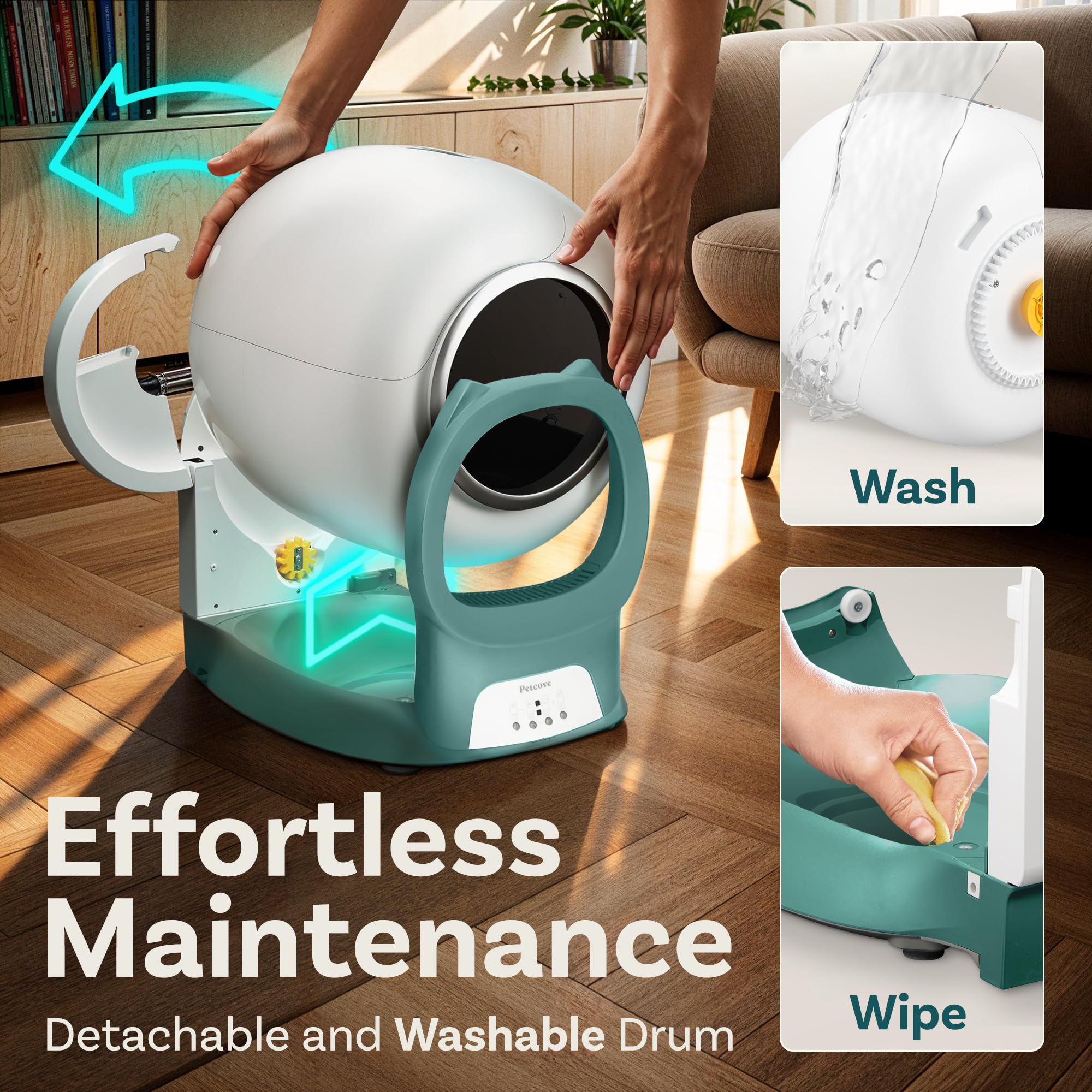 Self Cleaning Litter Box with App Control