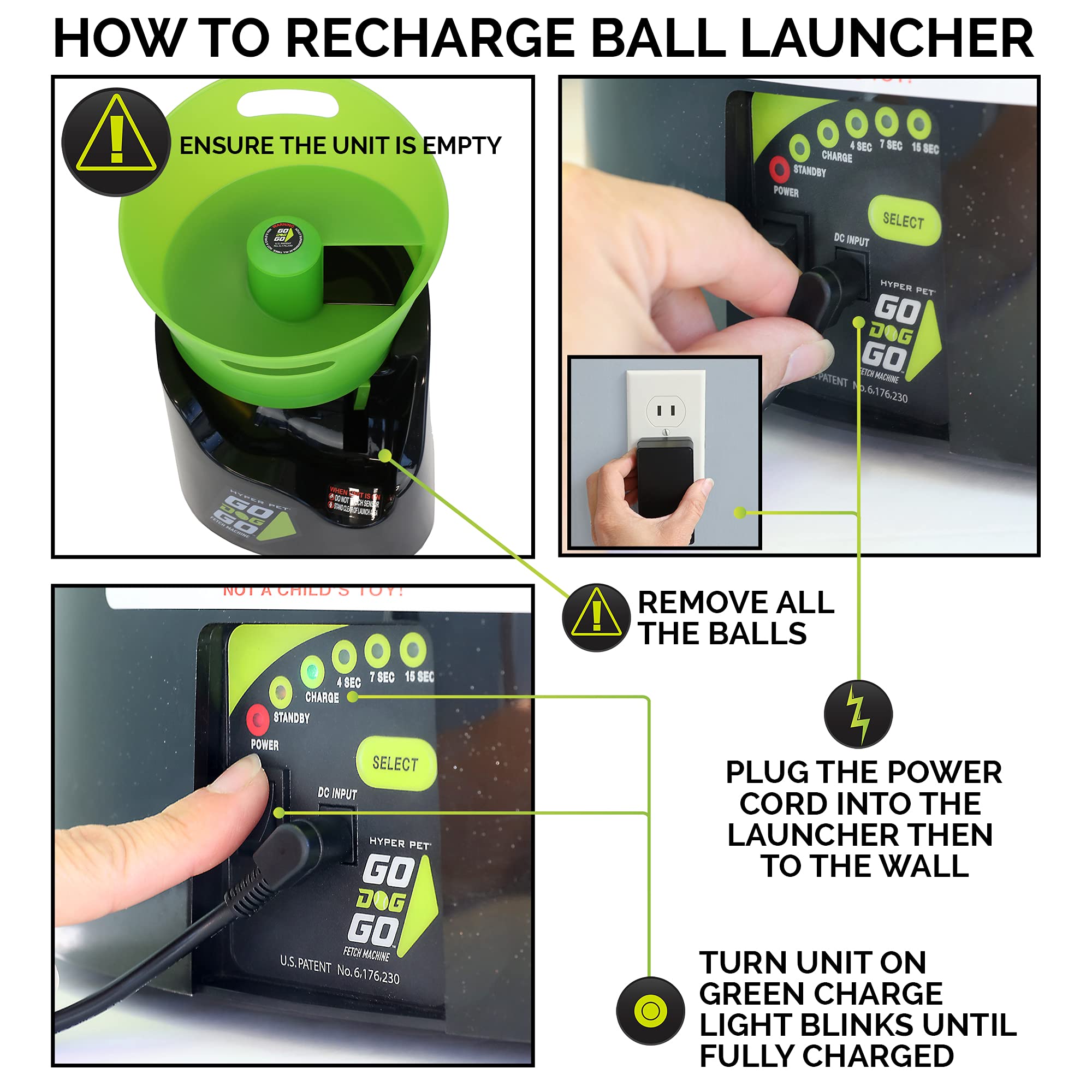 Automatic Ball Launcher for Dogs with Remote Control
