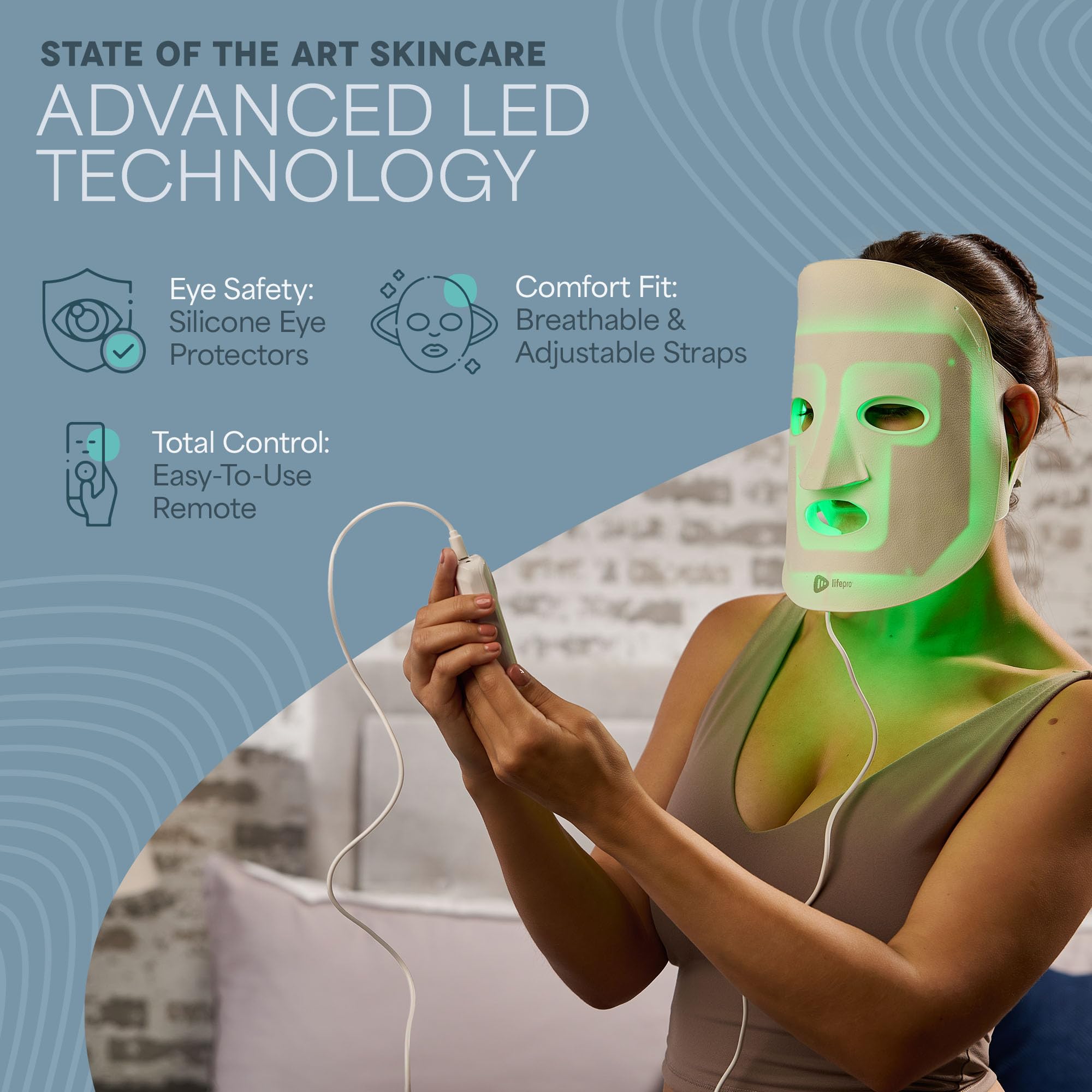 Red Light Therapy Face Mask for Youthful Skin