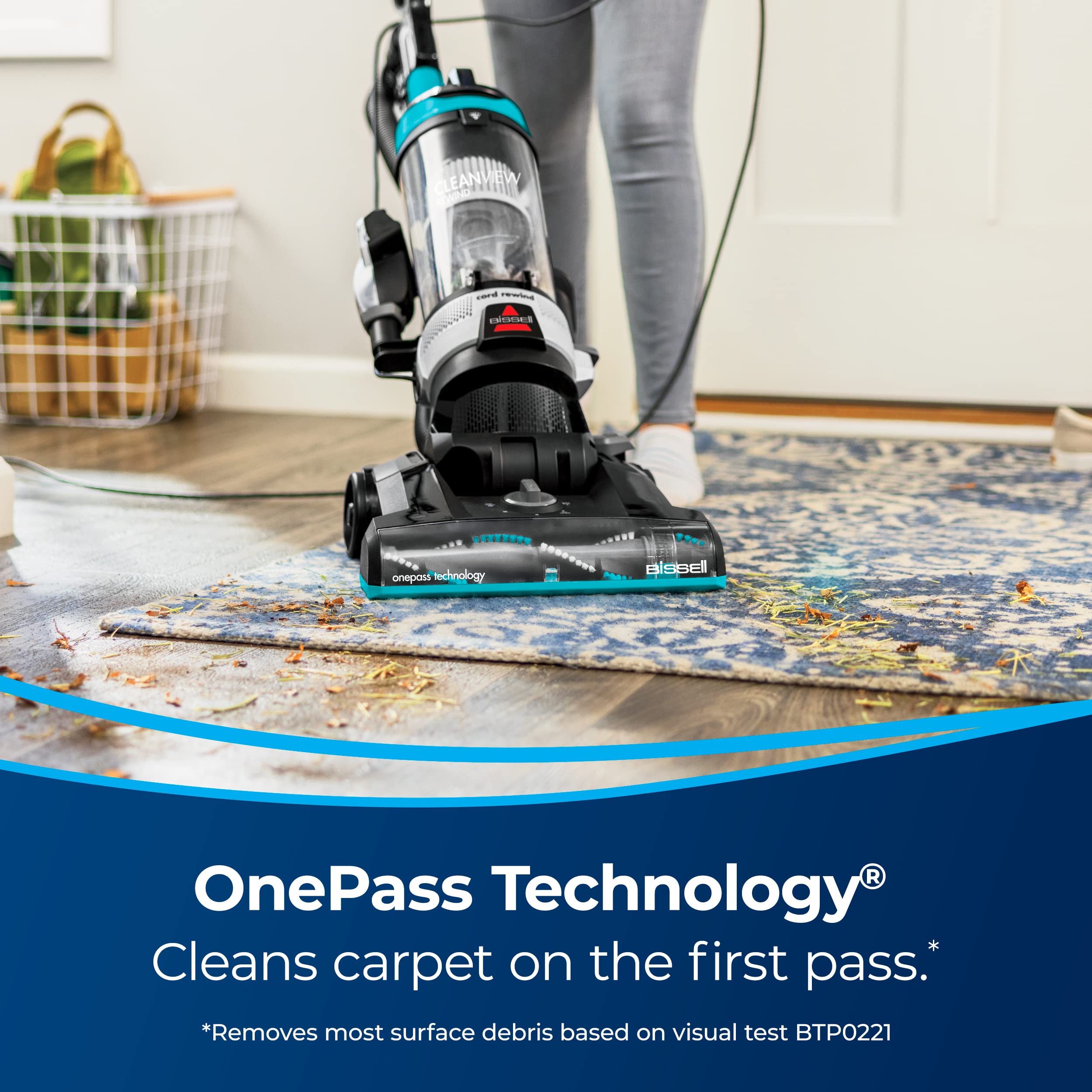Bissell CleanView Rewind Vacuum with OnePass Technology