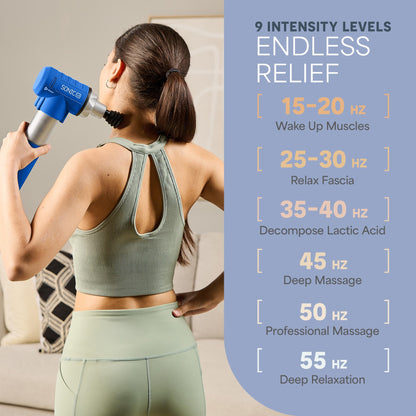 LifePro Sonic LX Heated Massage Gun for Muscle Recovery