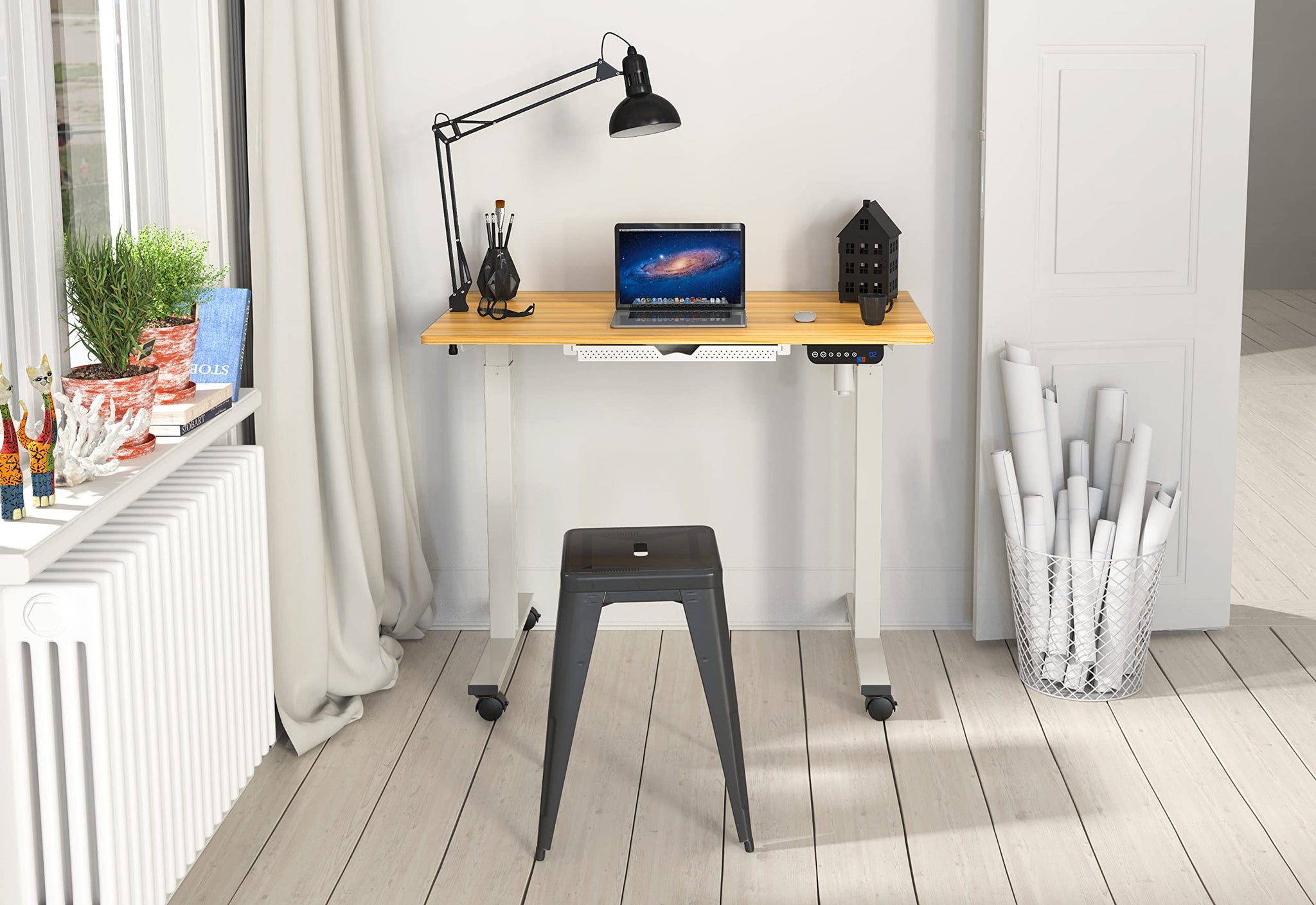40 Inch Electric Height Adjustable Sit to Stand Desk