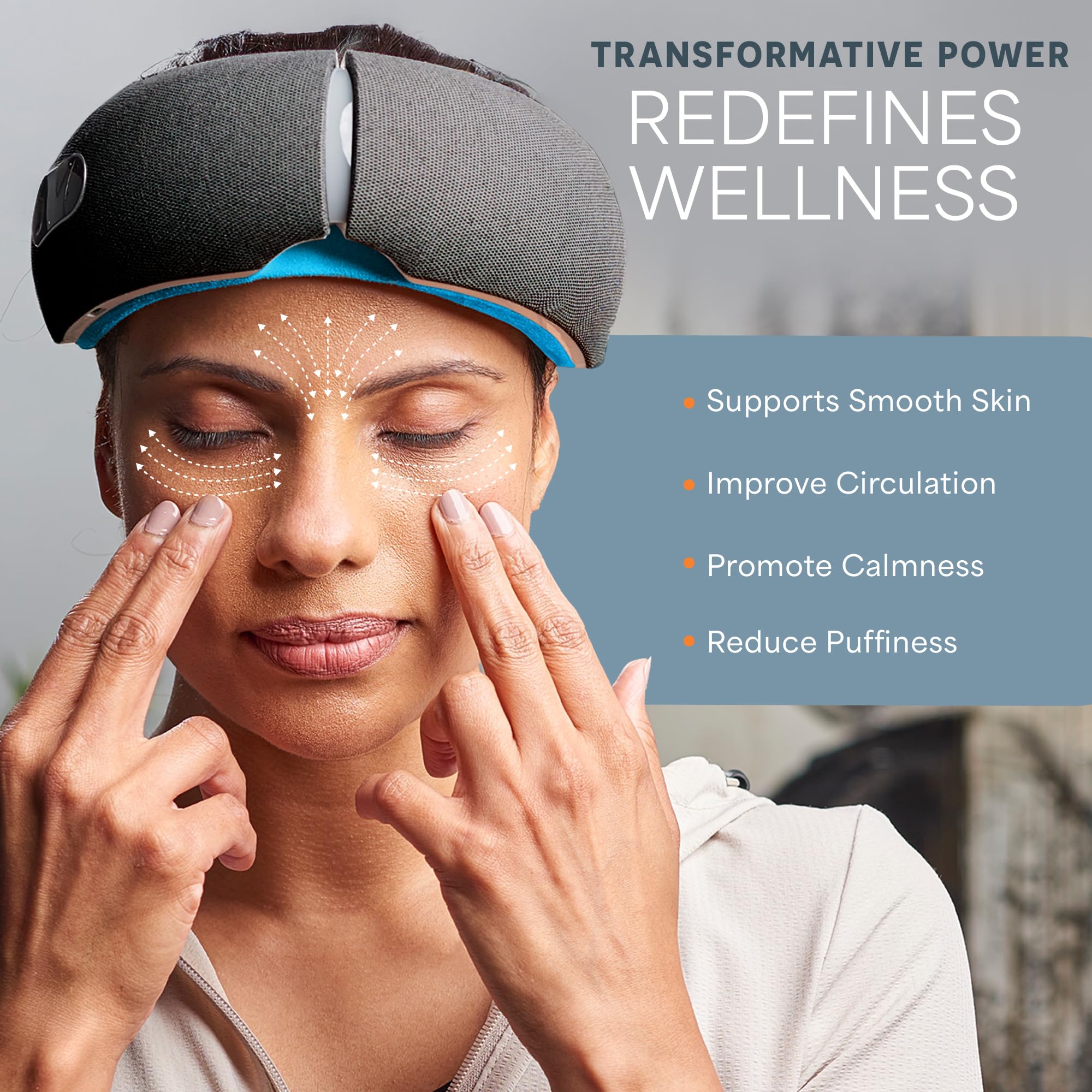 Portable Eye Massager with Heat and Vibration for Relief